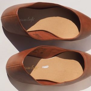 American Eagle Clinton Flat in Cognac. Size 11